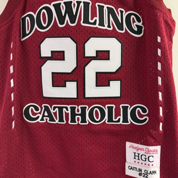 NWT Caitlin Clark Dowling Catholic High School Jersey Size XL - Picture 4 of 6